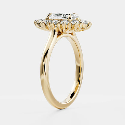 Marquise: Halo Cluster Lab Grown Diamond