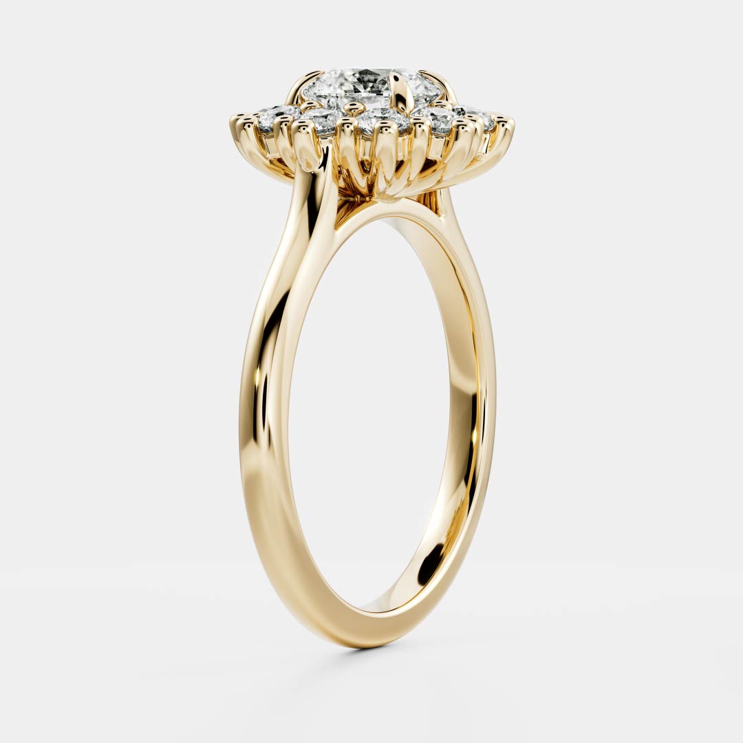 Round: Halo Cluster Lab Grown Diamond