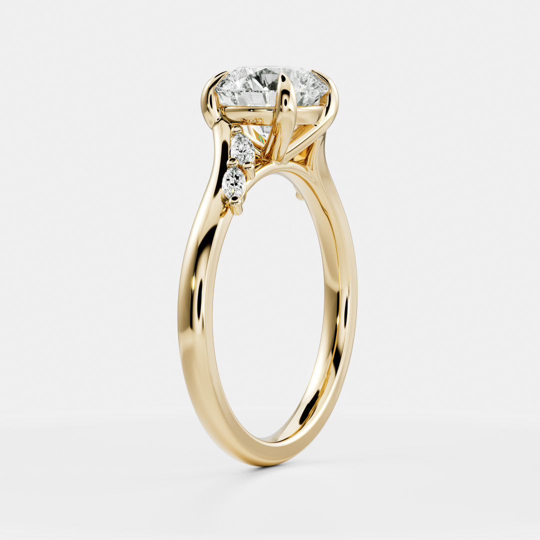 Cushion: Pave Lab Grown Diamond
