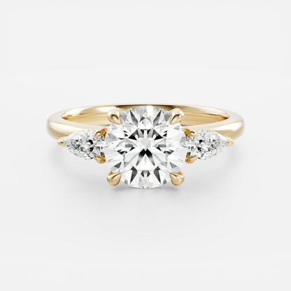 Round: Three Stone Lab Grown Diamond