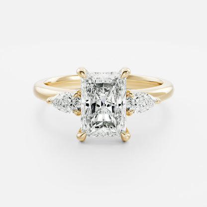 Radiant: Three Stone Lab Grown Diamond