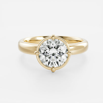 Round: Pronged Bezel Lab Grown Diamond
