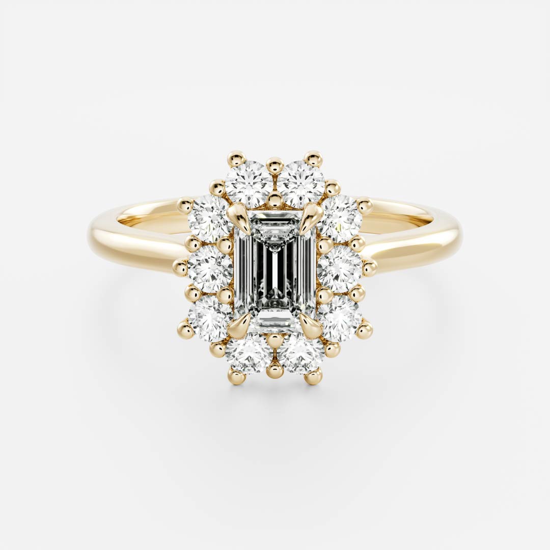 Round: Halo Cluster Lab Grown Diamond