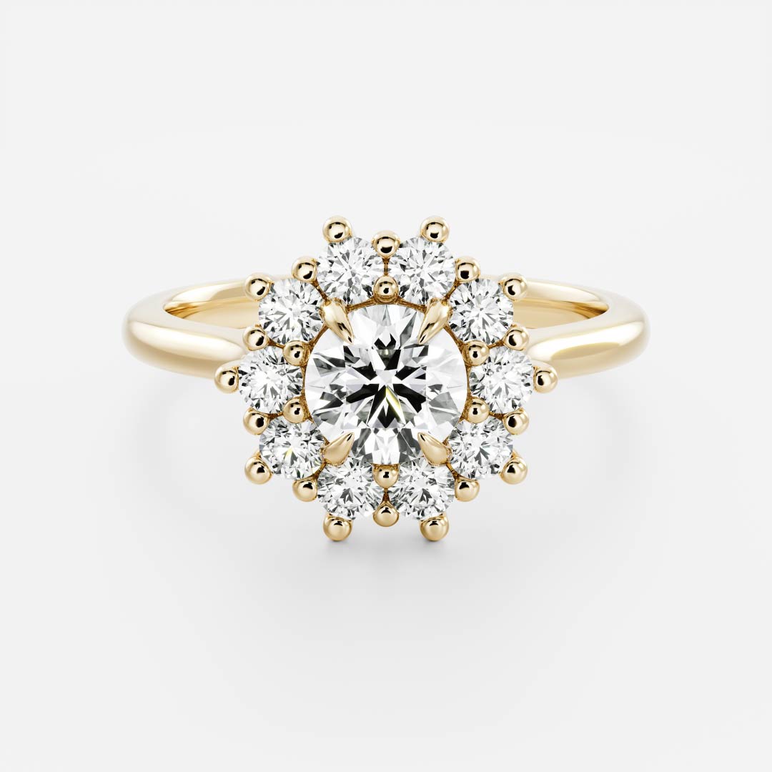 Round: Halo Cluster Lab Grown Diamond