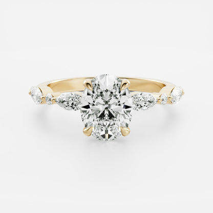 Oval: Pave Lab Grown Diamond