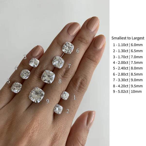 Cushion Hidden Halo Lab Grown Diamond Engagement Ring