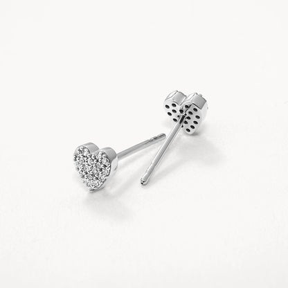 0.09 TCW Round Cut Moissanite Stud Earrings