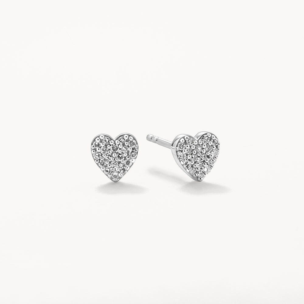 0.09 TCW Round Cut Moissanite Stud Earrings