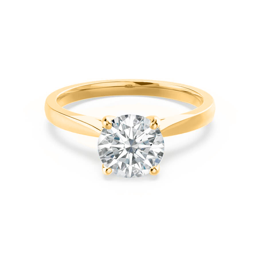 1.20 CT Round Shaped Moissanite Solitaire Engagement Ring