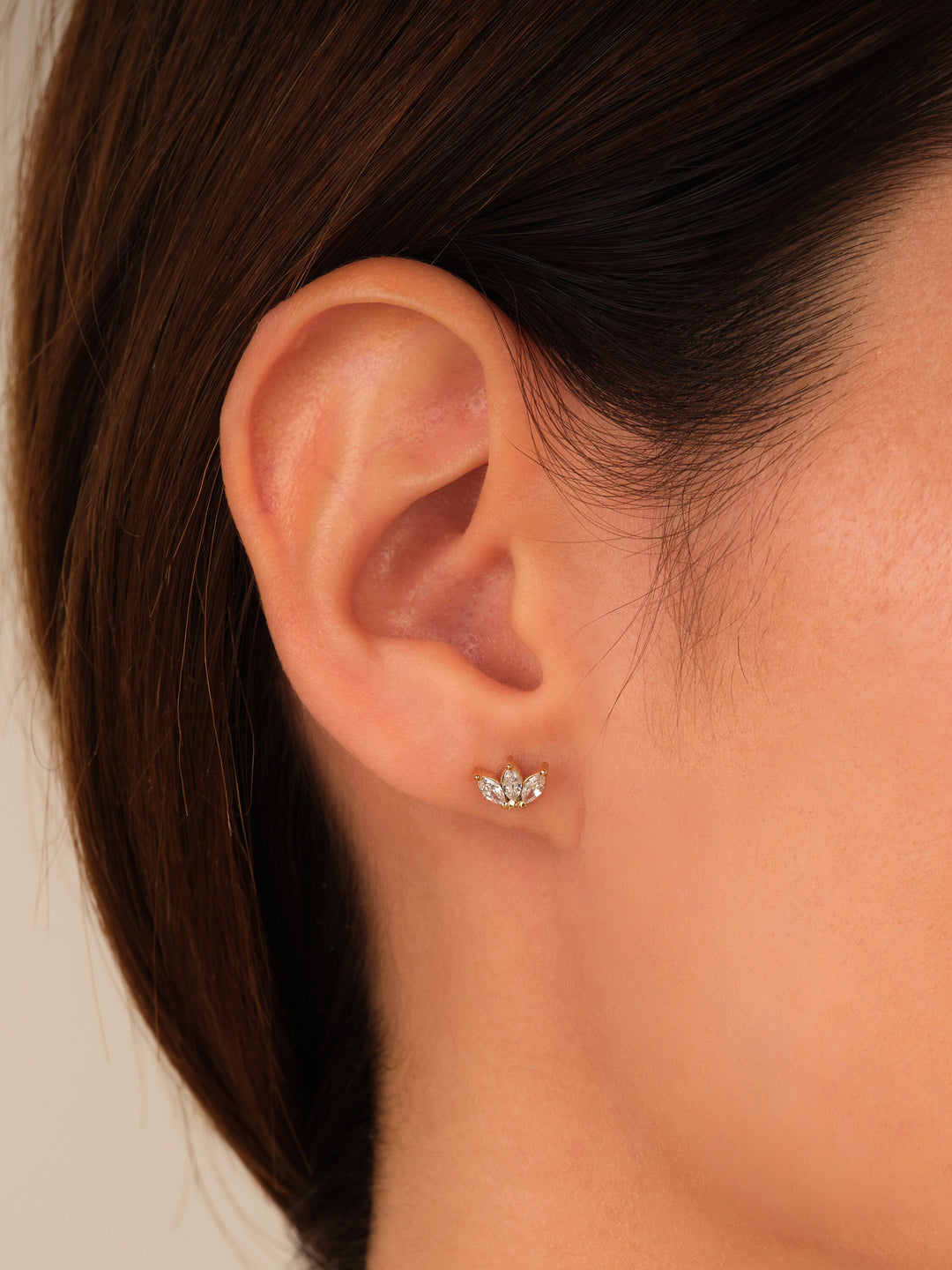 0.60 TCW Marquise Cut Stud Moissanite Earrings