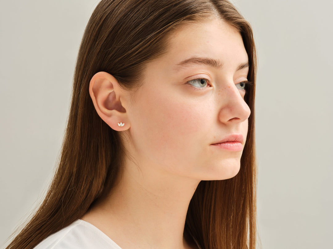 0.60 TCW Marquise Cut Stud Moissanite Earrings