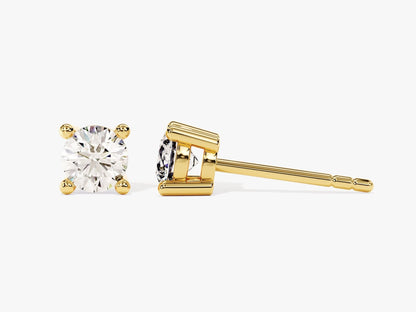 0.75 TCW Round Cut Stud Moissanite Earrings