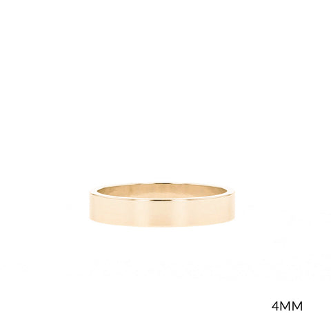 Satin-Finish Classic Yellow Gold Men's Band