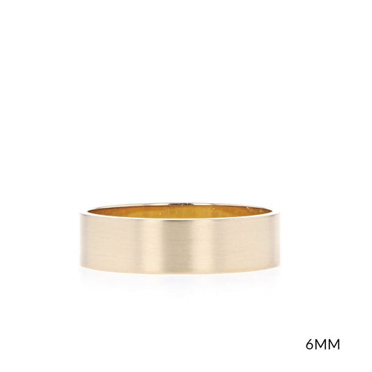 Satin-Finish Classic Yellow Gold Men's Band