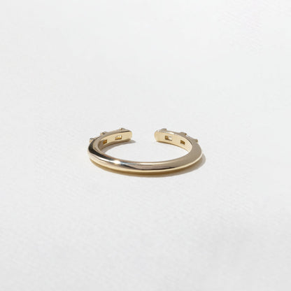 0.24 TCW Baguette - Open Shank Wedding Band