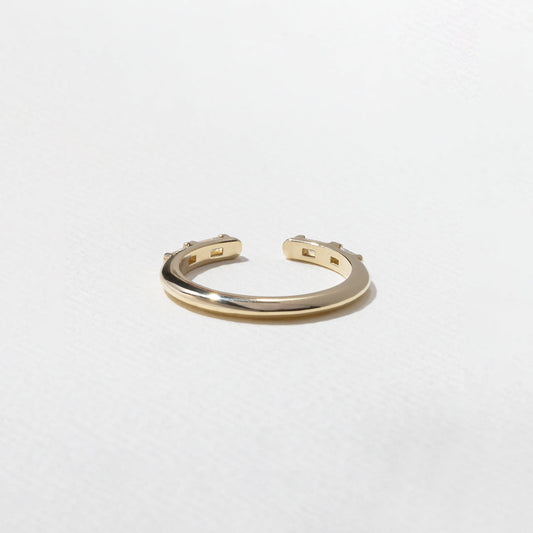 0.24 TCW Baguette - Open Shank Wedding Band