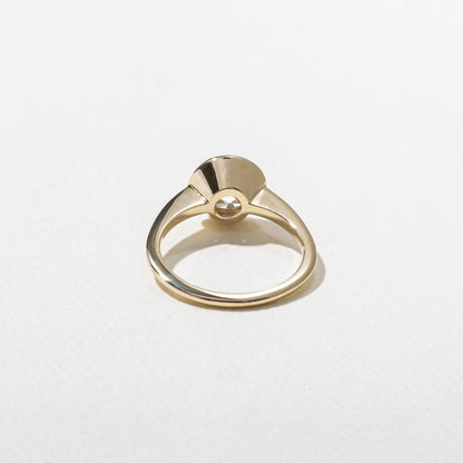 Round Lab Grown Diamond Bezel Solitaire Engagement Ring