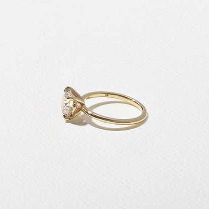 Round Lab Grown Diamond Solitaire Engagement Ring