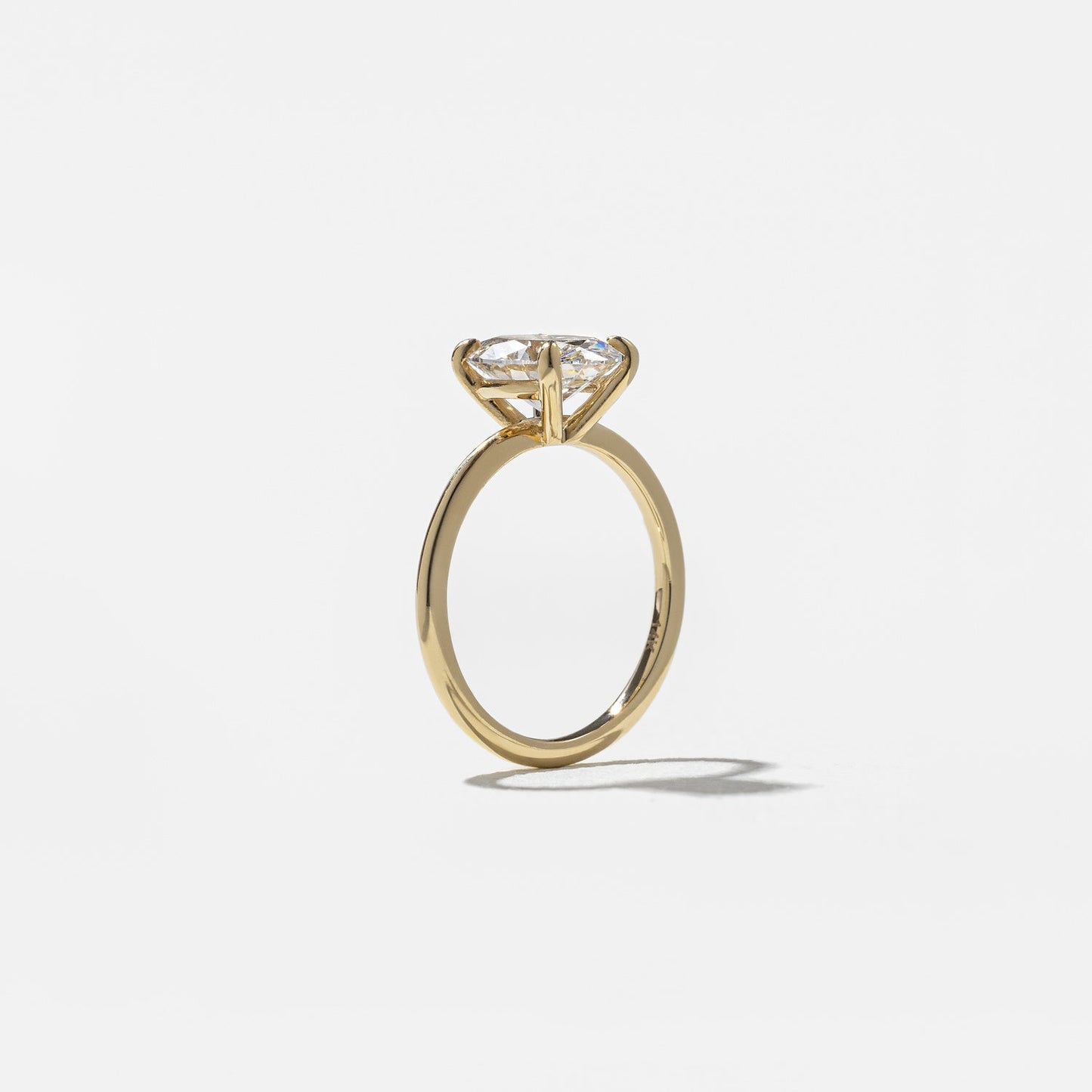 Round Lab Grown Diamond Solitaire Engagement Ring