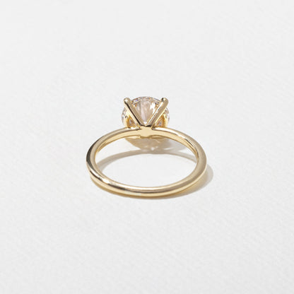 Round Lab Grown Diamond Solitaire Engagement Ring