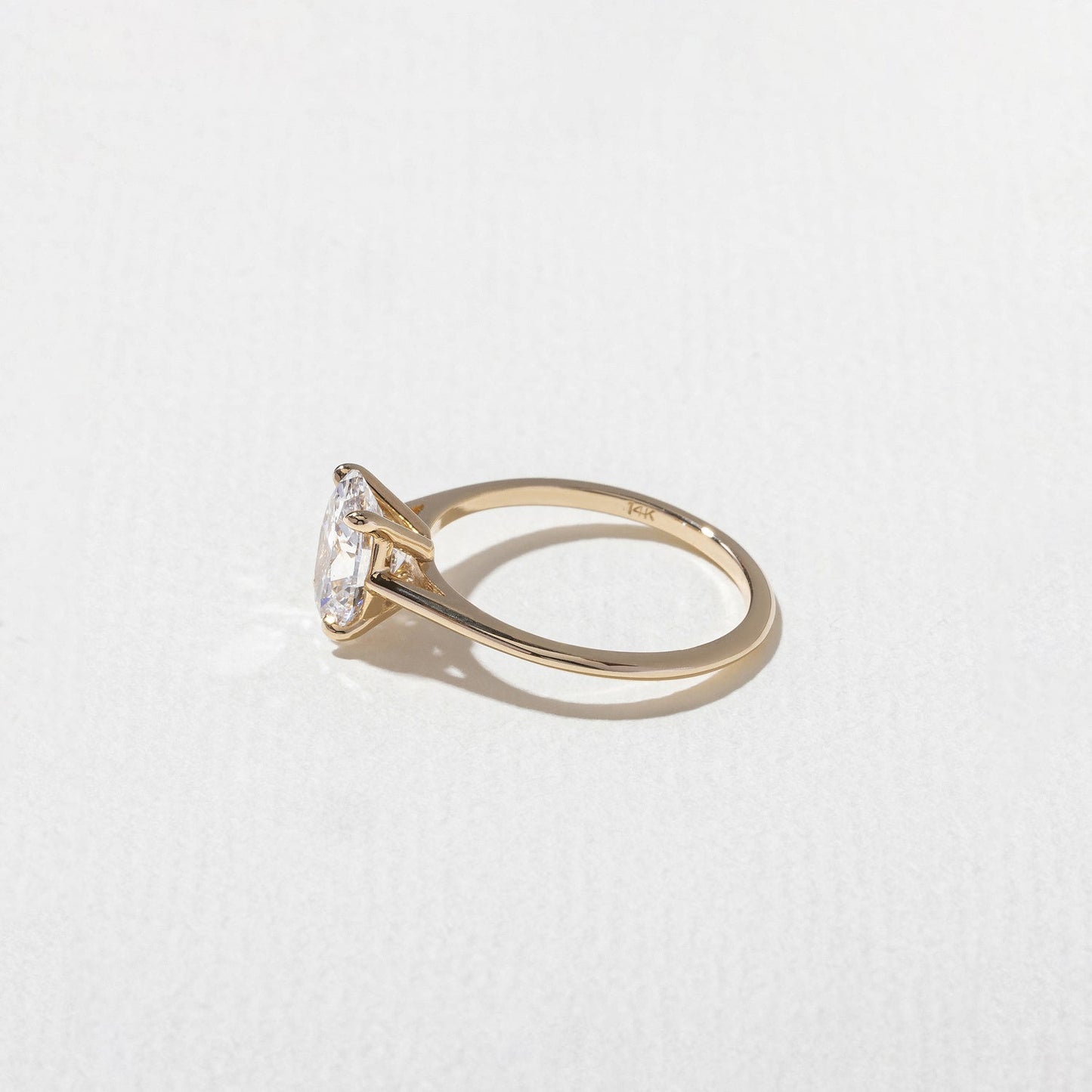 Oval Lab Grown Diamond Solitaire Engagement Ring