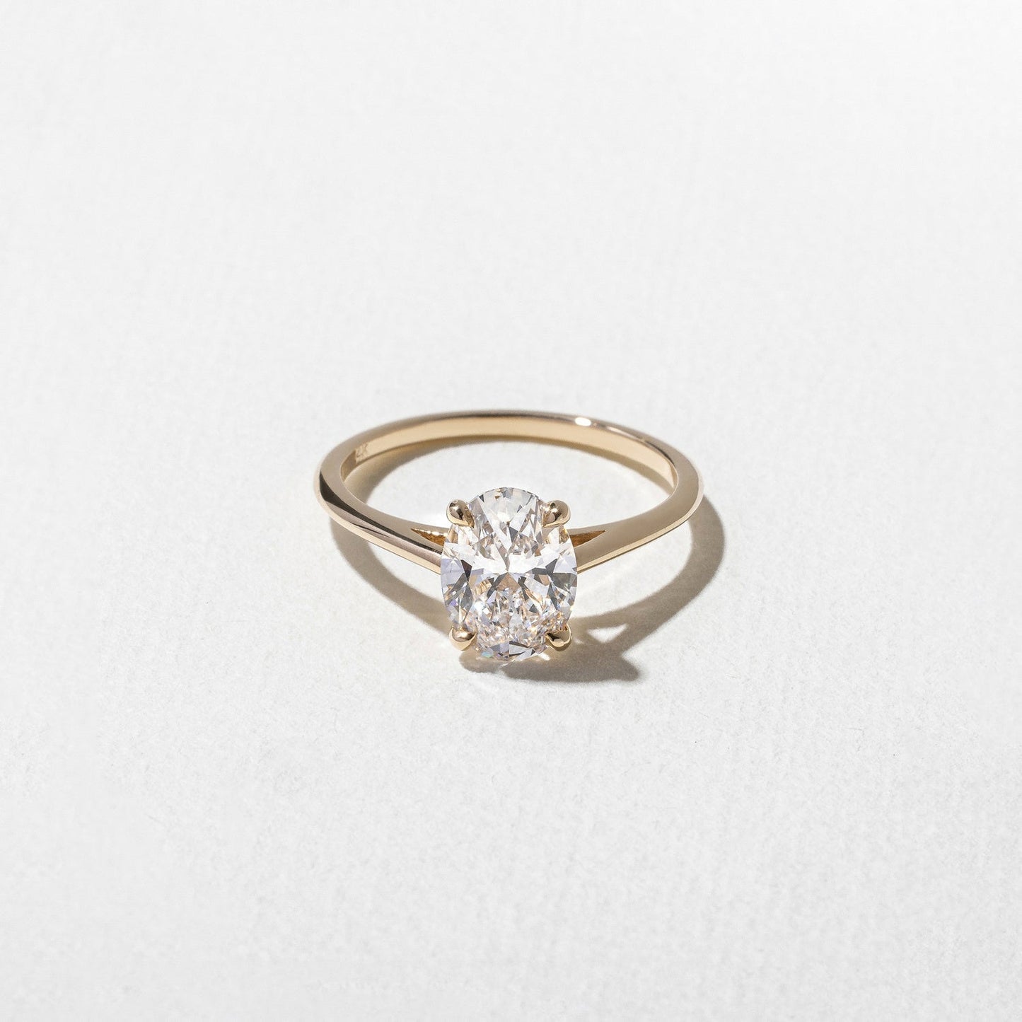 Oval Lab Grown Diamond Solitaire Engagement Ring
