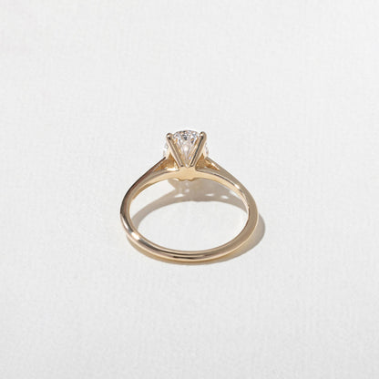 Oval Lab Grown Diamond Solitaire Engagement Ring