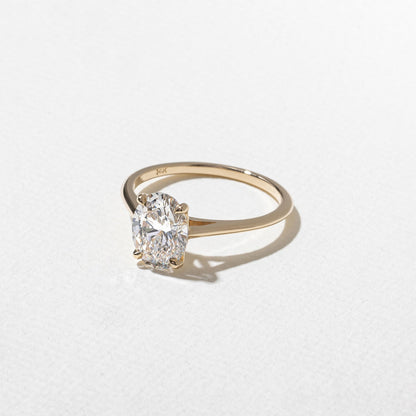 Oval Lab Grown Diamond Solitaire Engagement Ring