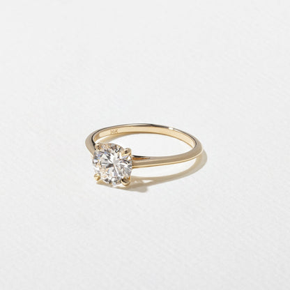 Round Lab Grown Diamond Solitaire Engagement Ring