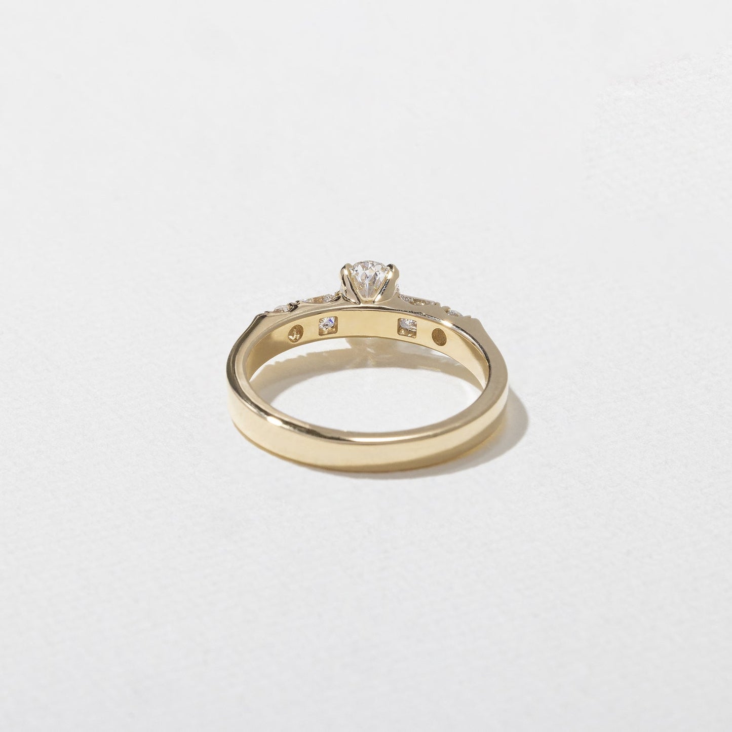 Oval Lab Grown Diamond Five Stone Engagement Ring