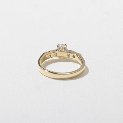 Oval Lab Grown Diamond Five Stone Engagement Ring