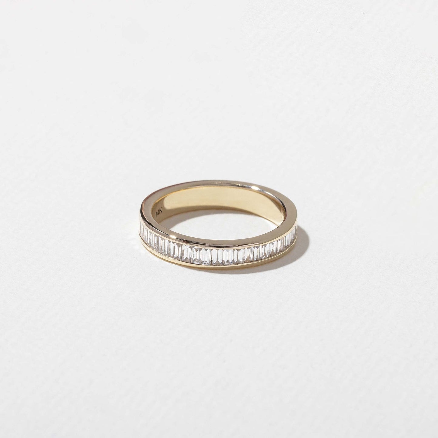 0.75 TCW Baguette Channel Setting Lab Grown Diamond Wedding Band