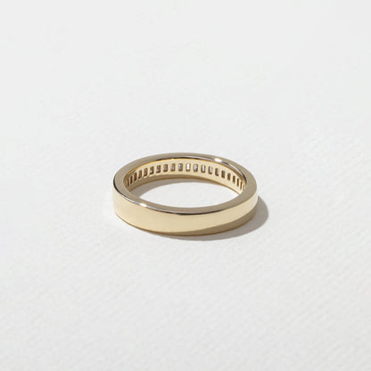 0.75 TCW Baguette Channel Setting Lab Grown Diamond Wedding Band