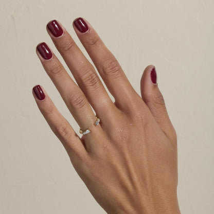 0.38 TCW Round Shape Open Shank Wedding Band