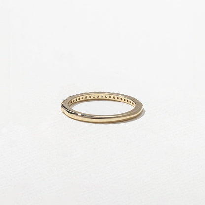 0.20 TCW Round Half Eternity Lab Grown Diamond Wedding Band