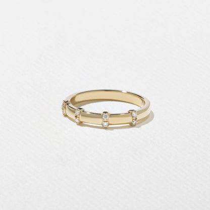 0.08 TCW Round Channel Setting Lab Grown Diamond Wedding Band