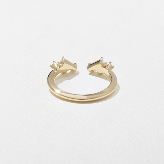 0.46TCW Baguette Shape Open Wedding Band