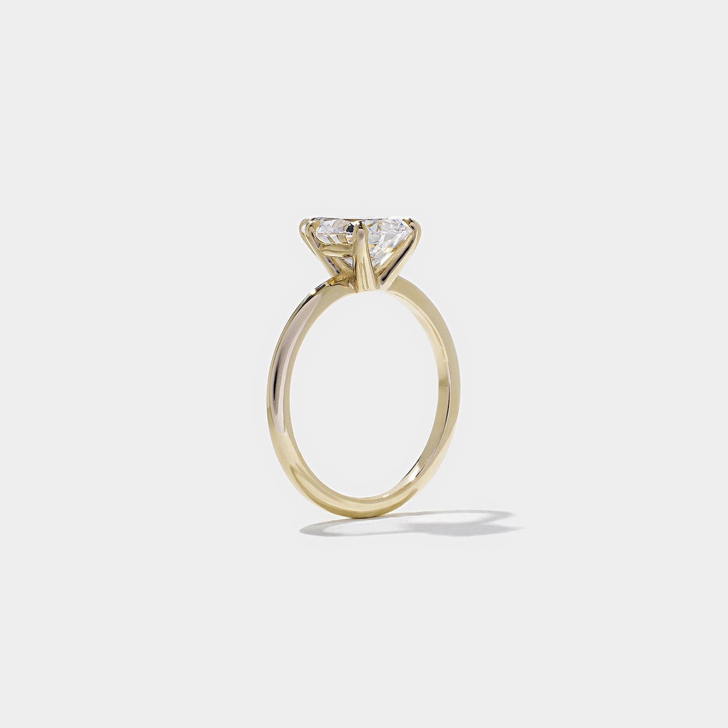 Pear Lab Grown Diamond Solitaire Engagement Ring