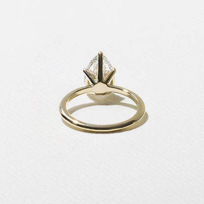 Pear Lab Grown Diamond Solitaire Engagement Ring