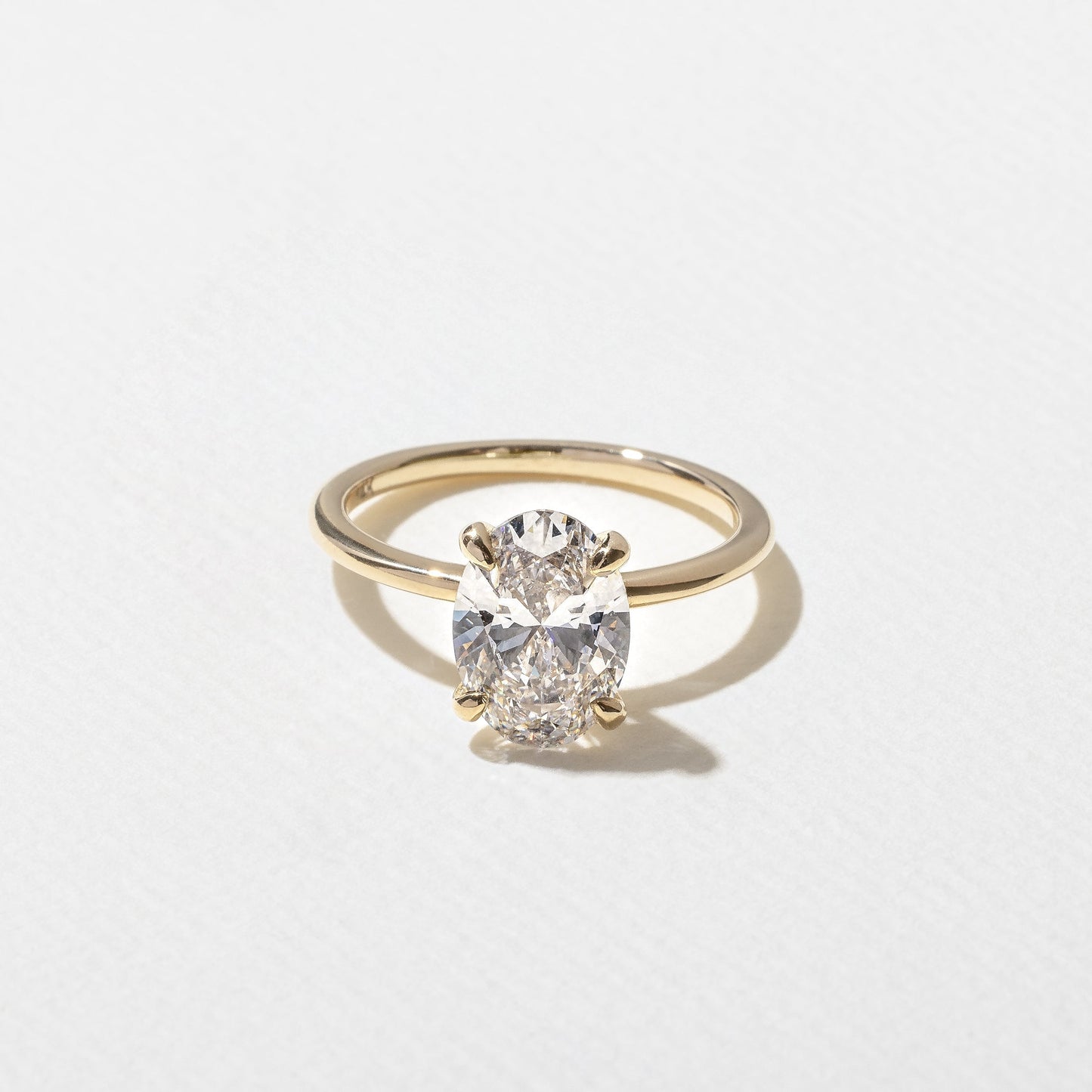 Oval Lab Grown Diamond Solitaire Engagement Ring
