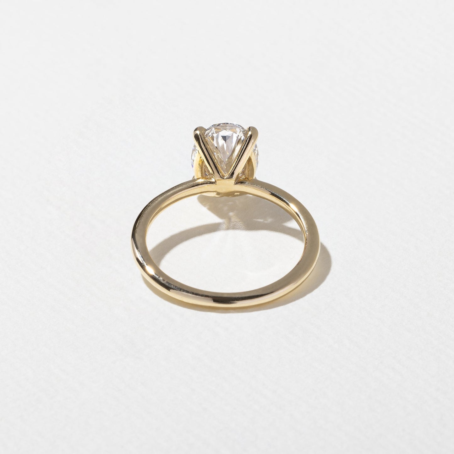 Oval Lab Grown Diamond Solitaire Engagement Ring