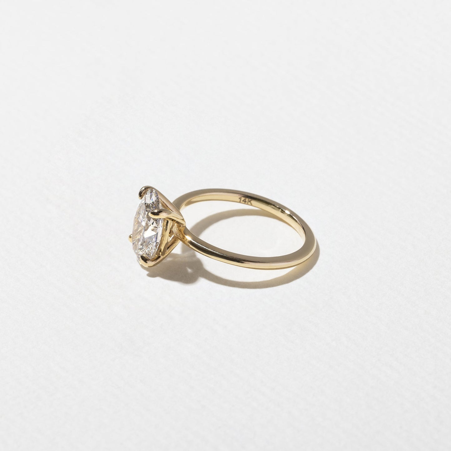 Oval Lab Grown Diamond Solitaire Engagement Ring