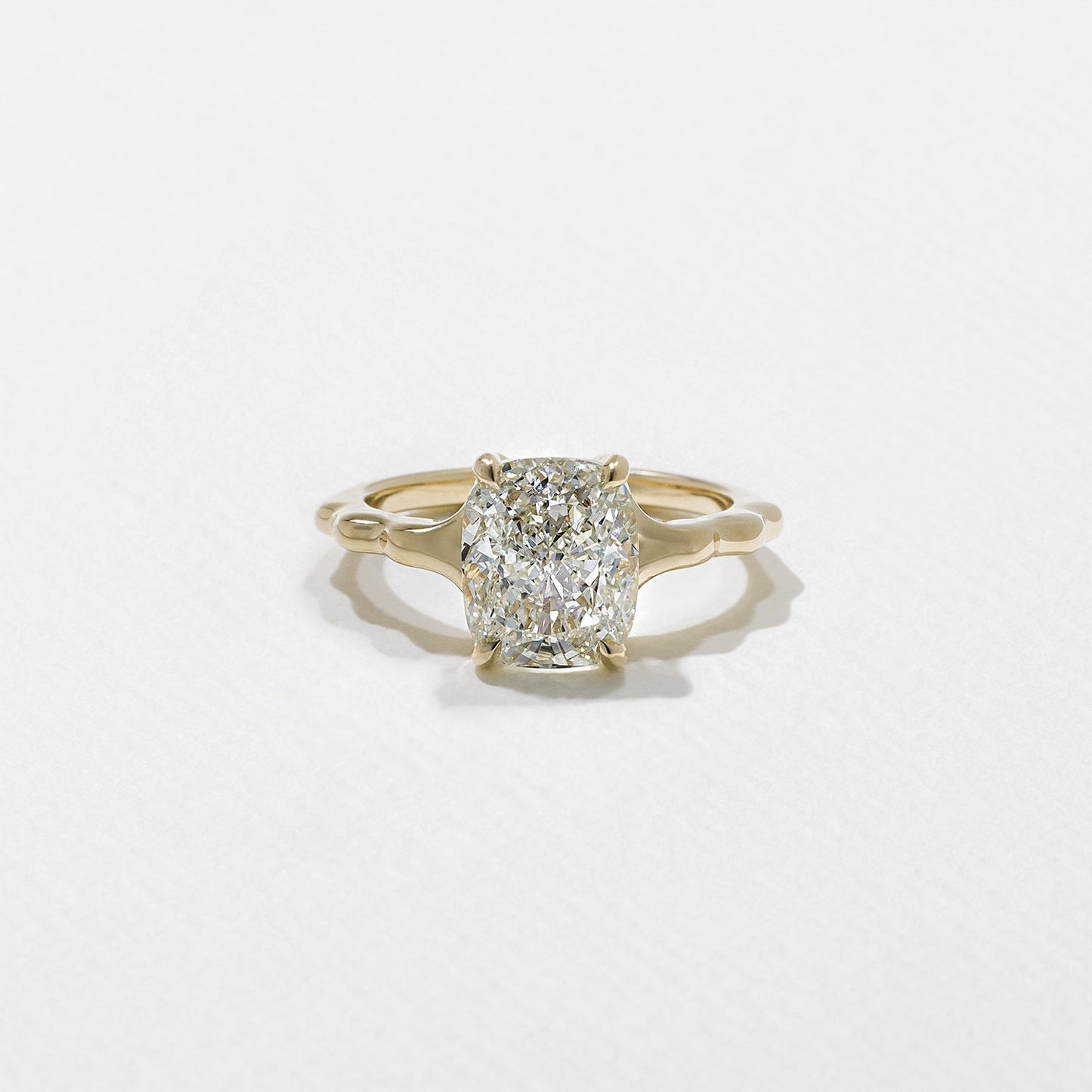 Elongated Cushion  Lab Grown Diamond Solitaire Engagement Ring