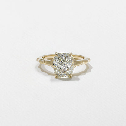 Elongated Cushion  Lab Grown Diamond Solitaire Engagement Ring