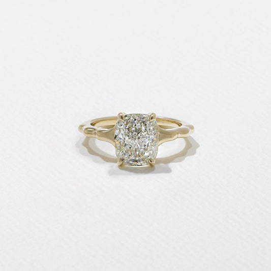 Elongated Cushion  Lab Grown Diamond Solitaire Engagement Ring