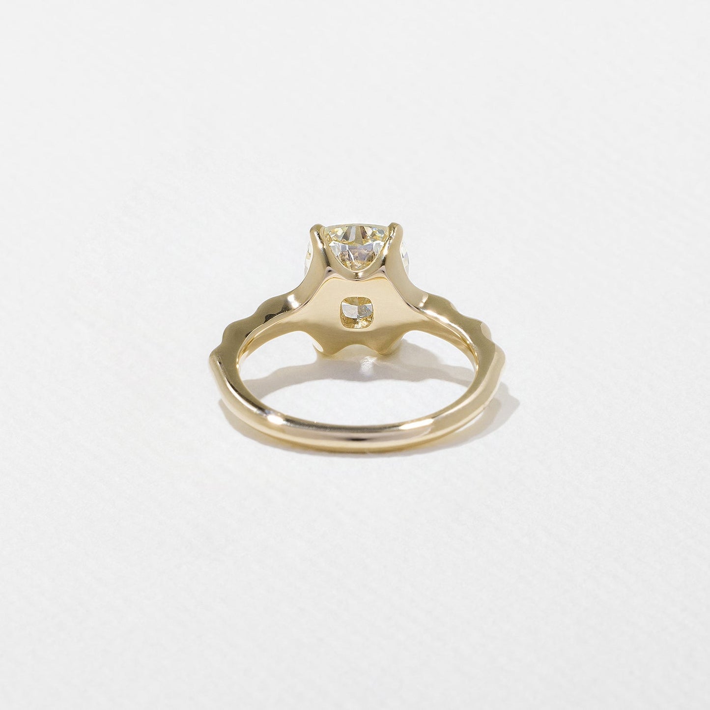 Elongated Cushion  Lab Grown Diamond Solitaire Engagement Ring