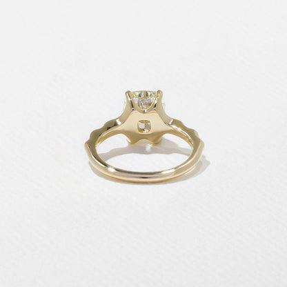 Elongated Cushion  Lab Grown Diamond Solitaire Engagement Ring