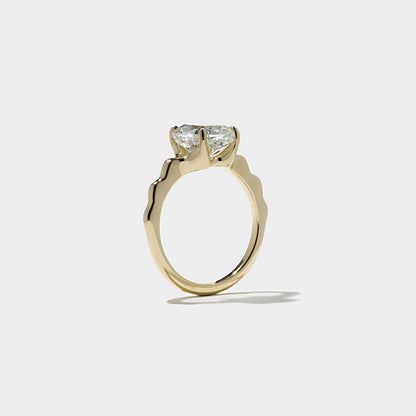 Elongated Cushion  Lab Grown Diamond Solitaire Engagement Ring