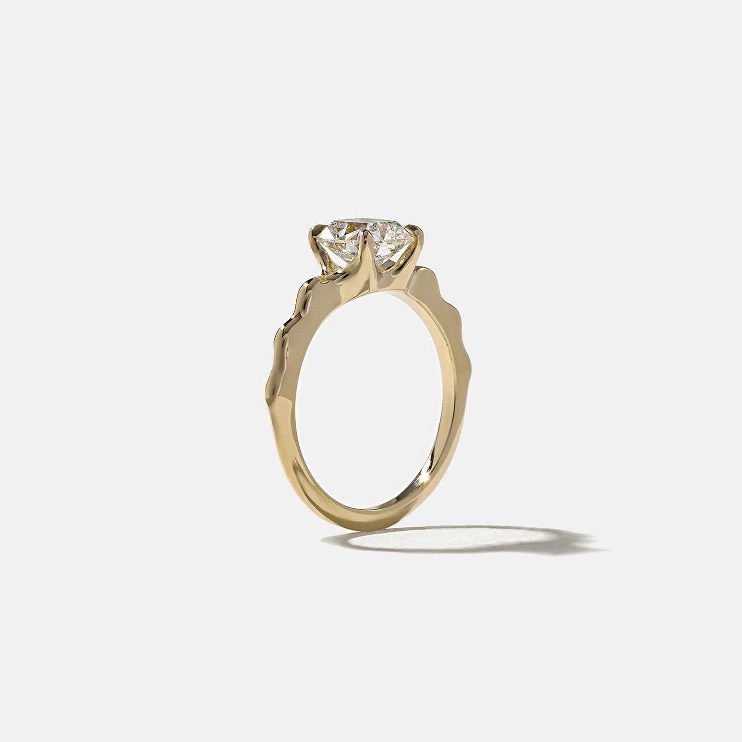 Cushion Lab Grown Diamond Solitaire Engagement Ring