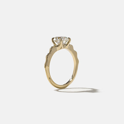 Cushion Lab Grown Diamond Solitaire Engagement Ring